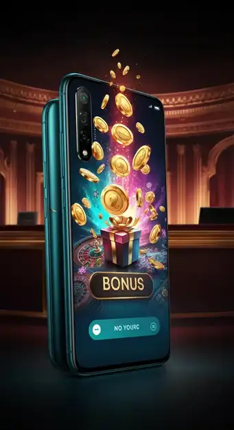 Bannière affichant un coffre au trésor débordant de pièces d'or et de bonus, symbolisant les récompenses généreuses d'Europe Fortune Casino